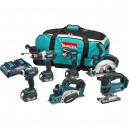 Makita DLX6012PM 18v Cordless 6 Piece Power Tool Kit with 3 Lithium Ion Batteries 4ah