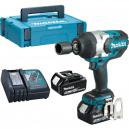 Makita DTW1001RTJ 18v Cordless LXT Brushless Impact Wrench 34 Drive with 2 Lithium Ion Batteries 5ah