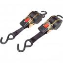 masterlock retractable ratchet tiedown with snap hooks 3 metre pack of 2