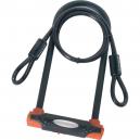 MasterLock High Security U Bar Bicycle Lock with Security Cable 280 x 110 x 13mm