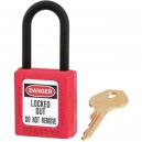 MasterLock 38mm Lockout Padlock with Plastic Shackle Red