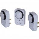 SMJ Basix 24 Hour Mechanical Plug In Timer Pack of 3