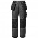 Snickers Mens DuraTwill Trousers with Holster Grey Black 28 Waist and 32 Leg