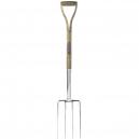 Spear and Jackson Traditional Stainless Steel Digging Fork with 712mm Wooden Handle