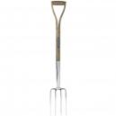Spear and Jackson Traditional Stainless Steel Border Fork with 712mm Wooden Handle