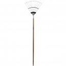 Spear and Jackson Traditional Stainless Steel Flexo Lawn Rake with 1193mm Wooden Handle