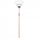 Spear and Jackson Neverbend Stainless Steel Flexo Lawn Rake with 1370mm Handle