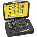 Stanley 39 Piece 14 Drive Combination Screwdriver and Socket Bit Set with Ratchet