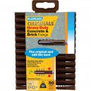 Plasplugs Heavy Duty Concrete and Brick Fixings Pack of 50