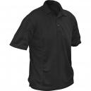 Roughneck Mens Quick Dry Work Polo Shirt Black 2XL