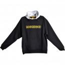 Roughneck Mens Hooded Sweatshirt Black Grey 2XL