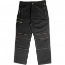 Roughneck Mens Multi Zip Work Trousers Black 36 Waist 31 Leg