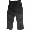 Roughneck Mens Multi Zip Work Trousers Black 40 Waist 29 Leg