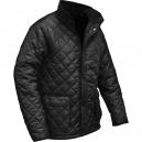 Roughneck Mens Quilted Work Jacket Black Medium