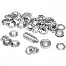 Rapid Pack of 25 Grommets 12mm x 23mm with Anvil and Hammer