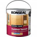 Ronseal Crystal Clear Outdoor Varnish Satin 25 Litre