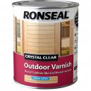 Ronseal Crystal Clear Outdoor Varnish Satin 750ml