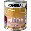 Ronseal Interior Varnish Quick Dry Satin Teak 750ml