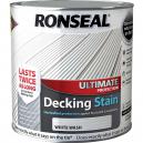 Ronseal Ultimate Protection Decking Stain White Wash 25 Litre