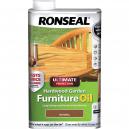 Ronseal Ultimate Protection Hardwood Garden Furniture Oil Natural Clear 500ml