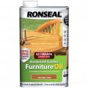 Ronseal Ultimate Protection Hardwood Garden Furniture Oil Natural Teak 1 Litre