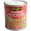 Rustins Exterior Varnish Clear Gloss 500ml