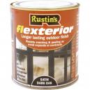 Rustins Flexterior Varnish Dark Oak 500ml