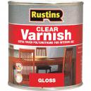 Rustins Polyurethane Varnish Gloss Clear 500ml