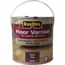 Rustins Quick Dry Coloured Floor Varnish Dark Oak 25 Litre
