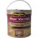 Rustins Quick Dry Coloured Floor Varnish Light Oak 25 Litre
