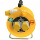 2 Socket 25 Metre Heavy Duty Cable Reel 16 amp 110v