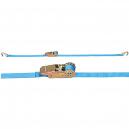 Light Duty Ratchet Strap Claw and Hook 25mm Wide x 6 Metre