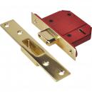 Union Strongbolt 5 Lever Mortice Deadlock Satin Brass 67mm