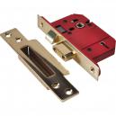 union strongbolt 5 lever mortice sash lock 68mm polished brass
