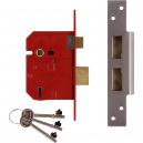 Union Locks 2234E 5 Lever BS Mortice Sash Lock Plated Brass Finish 67mm 25