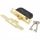 Union Locks 2242 2 Lever Mortice Rebated Sash Lock Electro Brass 655mm 25