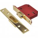 Union Strongbolt 5 Lever Mortice Deadlock Polished Brass 79mm
