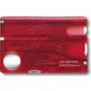 Victorinox Swiss Card Nailcare Translucent Red 13 Functions