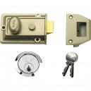 Yale Locks 77 Trad Nightlatch Nickle Brass SC Cylinder 60mm Backset