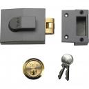 Yale Locks 81 Rollerbolt Nightlatch DMG Brass Cylinder 60mm Backset