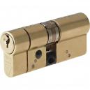 yale anti snap platinum 70mm euro cylinder polished brass 35mm x 35mm