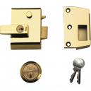 Yale Locks P2 Double Security Nightlatch Brasslux Finish 40mm Backset