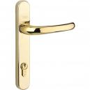 Yale Locks PVCu Retro Door Handle Polished PVD Gold Finish PPVCRHPGF