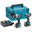 MAKITA DLX2145MJ 18V COMBI DRILL AND IMPACT DRIVER TWIN PACK WITH 2X 40AH LIION BATTERIES