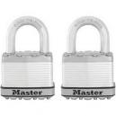 MASTER LOCK 50MM EXCELL LAMINATED STEEL PADLOCK TWIN PACK