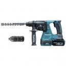 MAKITA DHR243RMJ 18V BRUSHLESS 3 MODE SDS HAMMER DRILL WITH QUICK CHANGE CHUCK and 2X 40AH LIION BATTERIES IN CASE