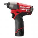 MILWAUKEE M12CIW12202C 12V IMPACT WRENCH WITH 2X 20AH LIION BATTERIES