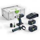 FESTOOL 574705 PDC184 LI PLUS GB 18V QUADRIVE PERCUSSION DRILL 2 X 52AH AIRSTREAM LIION BATTERIES SUPPLIED IN TLOC CASE