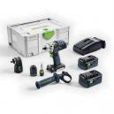 FESTOOL 574699 DRC184 LI SET GB 18V QUADRIVE DRILL DRIVER 2 X 52AH AIRSTREAM LIION BATTERIES SUPPLIED IN TLOC CASE