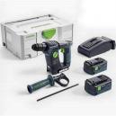 FESTOOL 574721 BHC18 LI 52 PLUS GB 18V SDS HAMMER DRILL 2 X 52AH AIRSTREAM LIION BATTERIES SUPPLIED IN TLOC CASE